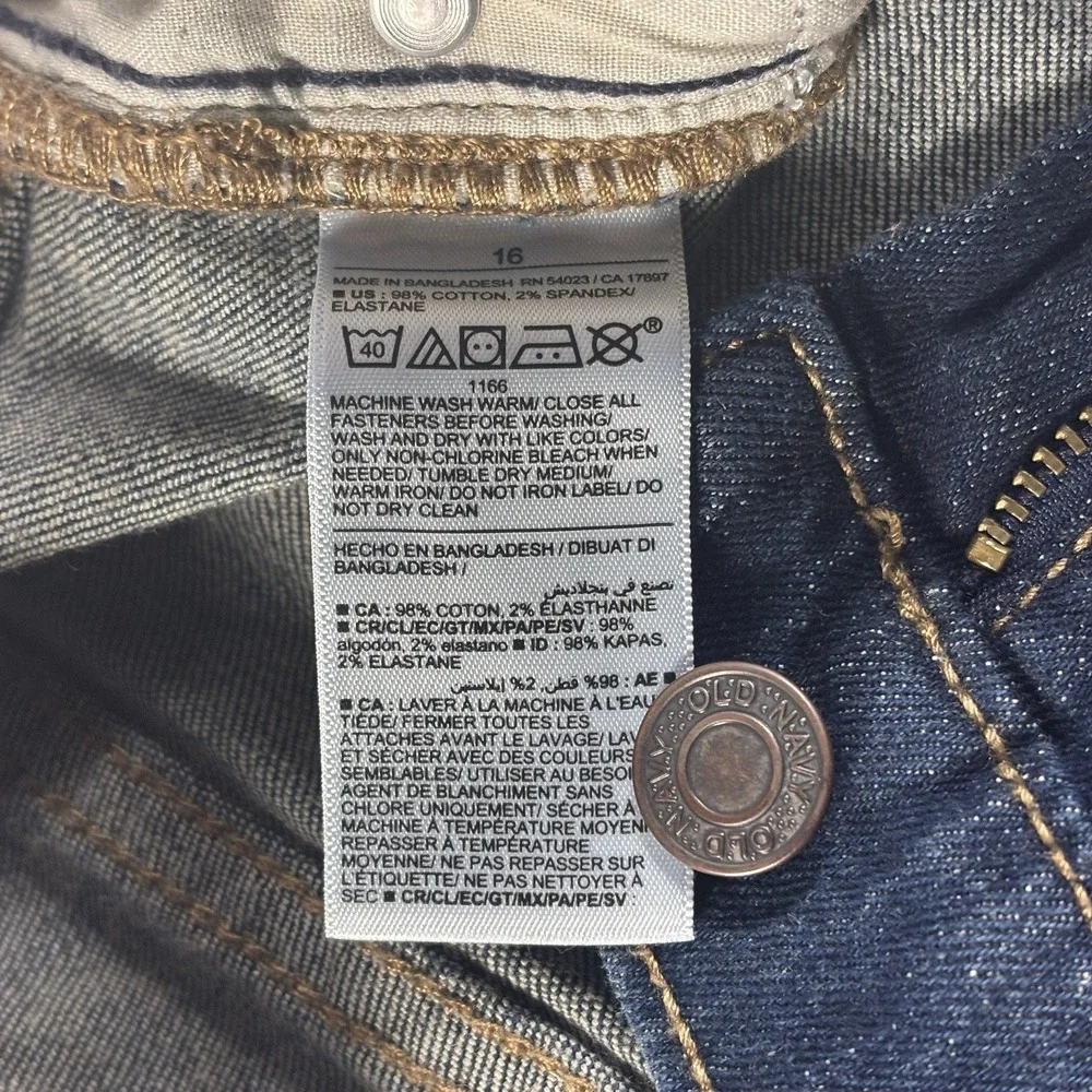Old‎ Navy Boys Size 16 Flex Straight Jeans Baywaves Built-In Flex Denim